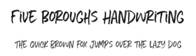 Five Boroughs Handwriting by MakeMediaCo. — Script Handwritten Font — thumbnail 1