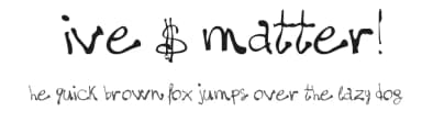 Five $ matter! by Fontscafe.com — Script Handwritten Font — thumbnail 1