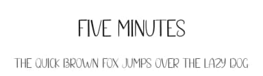 Five Minutes by Andi Moz — Script Handwritten Font — thumbnail 1