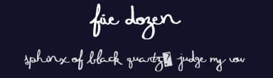Five Dozen by Xerographer Fonts — Script Handwritten Font — thumbnail 2