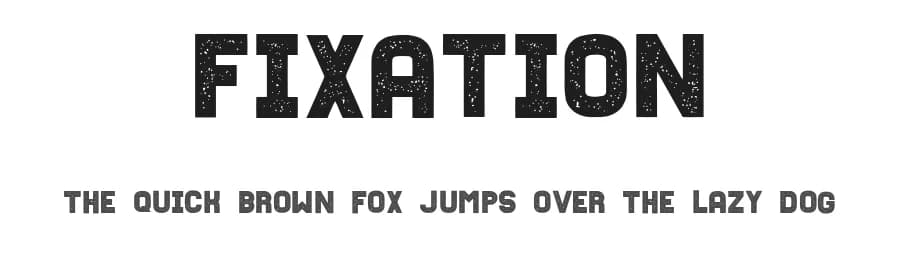 Fixation by Vladimir Nikolic — Sans Serif Font