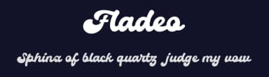 Fladeo by Zulfikar Ali — Script Handwritten Font — thumbnail 2