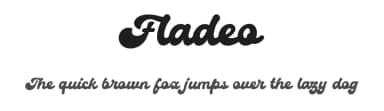 Fladeo by Zulfikar Ali — Script Handwritten Font — thumbnail 1