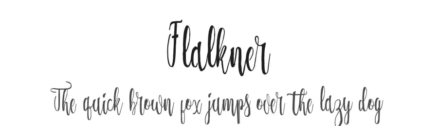 Flalkner by cropstudio — Script Handwritten Font
