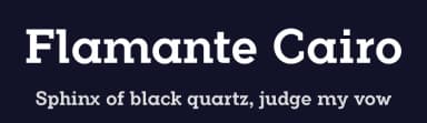 Flamante Cairo by deFharo — Serif Font — thumbnail 2
