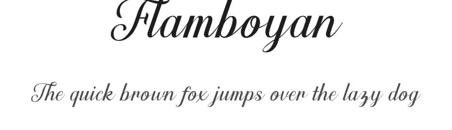 Flamboyan by Agus Abdurrokhim — Script Handwritten Font