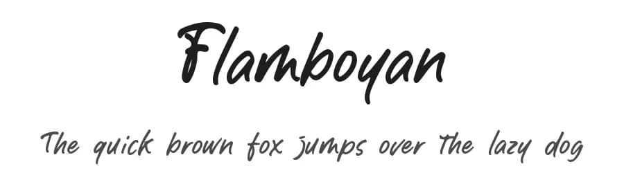 Flamboyan by Projectype — Script Handwritten Font — preview 1