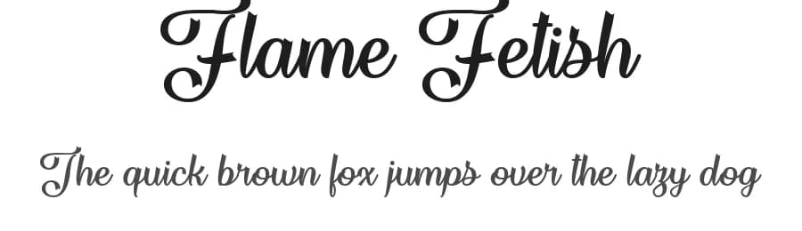 Flame Fetish by Misti's Fonts — Script Handwritten Font