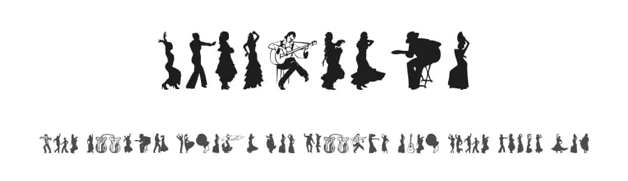 Flamenco by Woodcutter — Dingbats Font