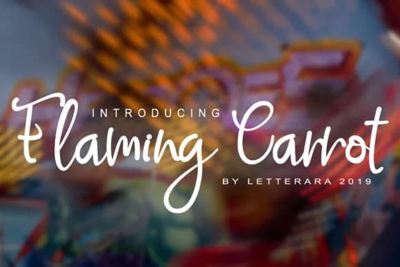 Flaming Carrot Font by thomasaradea — Script Handwritten Font