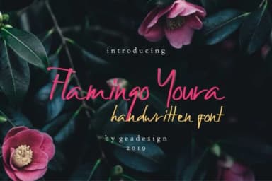 Flamingo Youra Font by geadesign — Script Handwritten Font — thumbnail 1