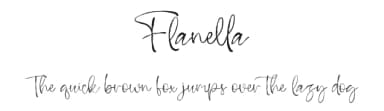 Flanella by Kong Font — Script Handwritten Font — thumbnail 1