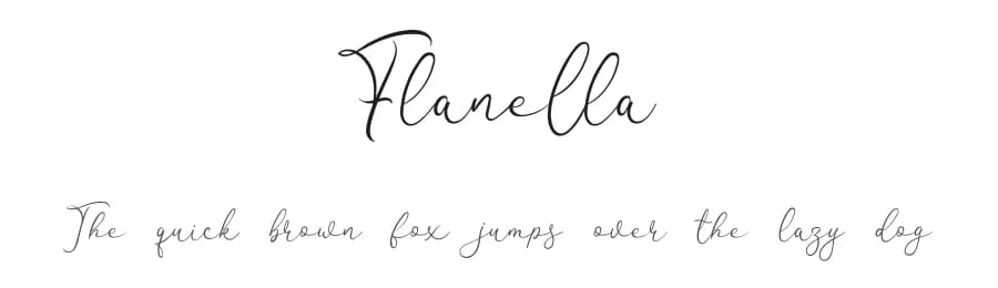Flanella by Blankids — Script Handwritten Font