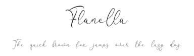Flanella by Blankids — Script Handwritten Font — thumbnail 1