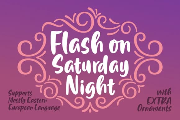 Flash on Saturday Night Font by Situjuh — Script Handwritten Font