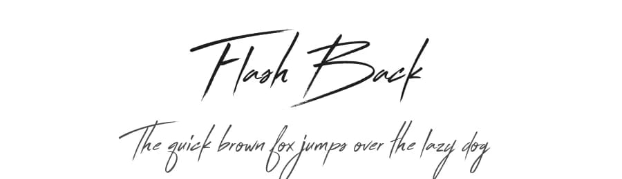 Flash Back by BLKBK Fonts — Script Handwritten Font