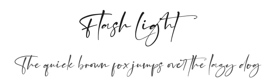 Flash Light by Perspectype Studio - Letterena.com — Script Handwritten Font