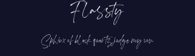 Flassty by Geranium Space — Script Handwritten Font — thumbnail 2