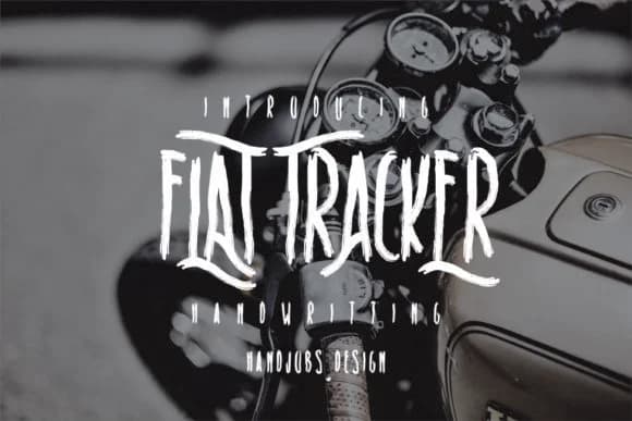 Flat Tracker Font by Hdjs.design — Script Handwritten Font — preview 1