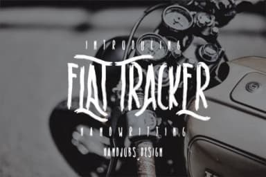 Flat Tracker Font by Hdjs.design — Script Handwritten Font — thumbnail 1