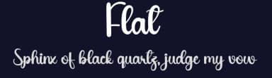 Flat by Andi Moz — Script Handwritten Font — thumbnail 2