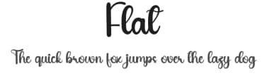 Flat by Andi Moz — Script Handwritten Font — thumbnail 1