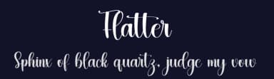 Flatter by Inermedia Studio — Script Handwritten Font — thumbnail 2