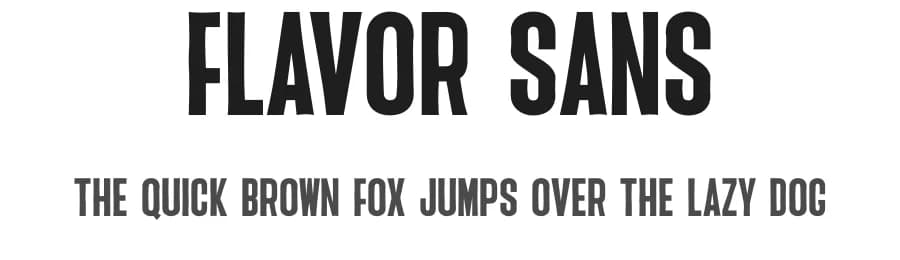 Flavor Sans by 4RM Font — Sans Serif Font — preview 1