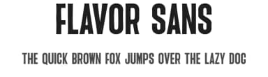 Flavor Sans by 4RM Font — Sans Serif Font — thumbnail 1