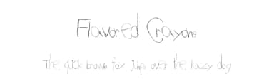 Flavored Crayons by Xerographer Fonts — Script Handwritten Font — thumbnail 1