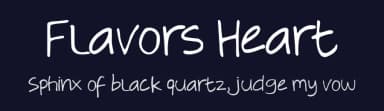 Flavors Heart by y2n creator — Script Handwritten Font — thumbnail 2