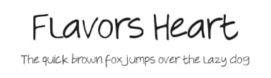 Flavors Heart by y2n creator — Script Handwritten Font — thumbnail 1