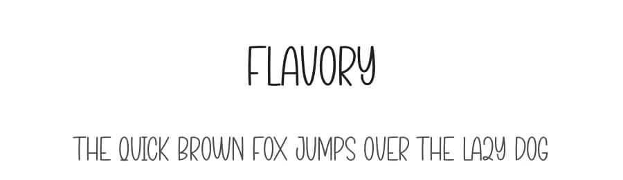 Flavory by Scratchones — Script Handwritten Font
