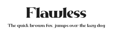 Flawless by Kong Font — Serif Font — thumbnail 1