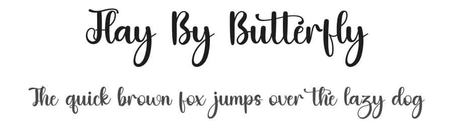 Flay By Butterfly by Inermedia Studio — Script Handwritten Font