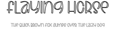 Flaying Horse by One Design — Script Handwritten Font — thumbnail 1