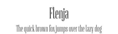 Flenja by Sascha Timplan — Serif Font — thumbnail 1