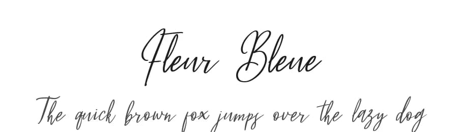 Fleur Bleue by DM Letter Studio - Dimas Prasetyo — Script Handwritten Font