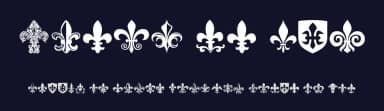 Fleur de Lis by Woodcutter — Dingbats Font — thumbnail 2