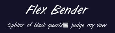 Flex Bender by BLKBK Fonts — Script Handwritten Font — thumbnail 2