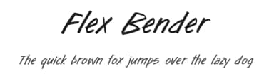 Flex Bender by BLKBK Fonts — Script Handwritten Font — thumbnail 1