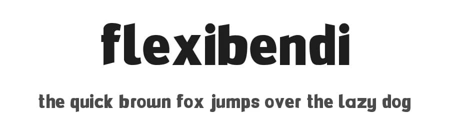FlexiBendi by CharlieSamways — Sans Serif Font