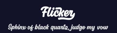Flicker by Hanzel Space — Script Handwritten Font — thumbnail 2
