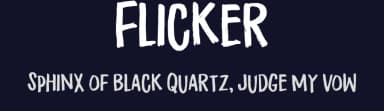 Flicker by Pizzadude — Script Handwritten Font — thumbnail 2