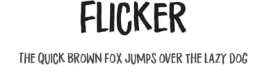 Flicker by Pizzadude — Script Handwritten Font — thumbnail 1