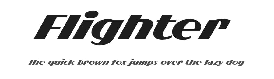 Flighter by Måns Grebäck — Sans Serif Font