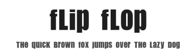 Flip Flop by fuelfonts type foundry — Sans Serif Font — thumbnail 1