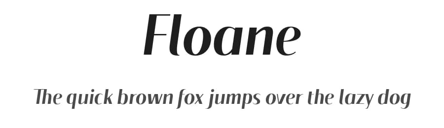 Floane by dalerms — Sans Serif Font
