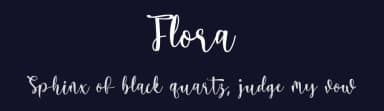 Flora by Fiqiart — Script Handwritten Font — thumbnail 2