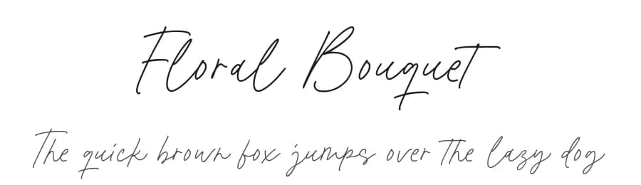 Floral Bouquet by Balpirick Studio — Script Handwritten Font